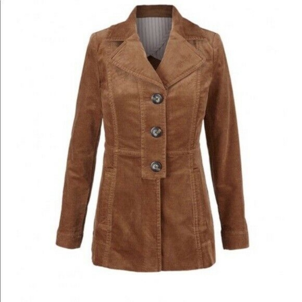 cabi Journey Jacket Brown Corduroy NWT